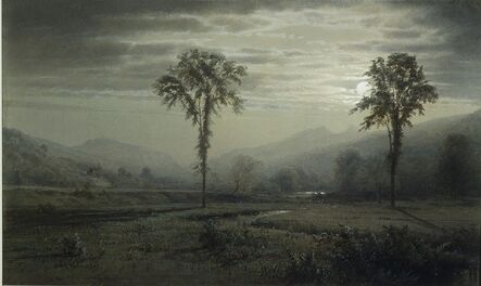 William Trost Richards, ‘Moonlight on Mount Lafayette, New Hampshire’, 1873