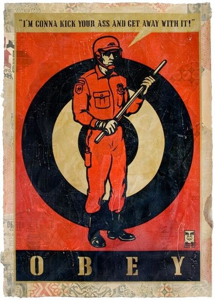 Shepard Fairey, ‘Riot Cop HPM 6/10’, 2009