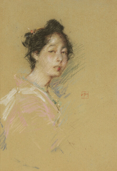 Robert Frederick Blum, ‘Japanese Girl (Portrait of a Japanese Woman, Boatman’s Daughter)’, 1891-1892