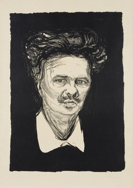 Edvard Munch, ‘August Strindberg’, 1896
