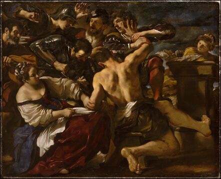 Guercino, ‘Samson Captured by the Philistines’, 1619
