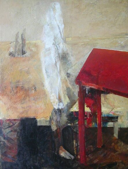 Waldemar Mitrowski, ‘Figure with Red Table’, 2014