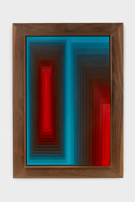 Julian Hoeber, ‘Cyan/Red Construction’, 2021