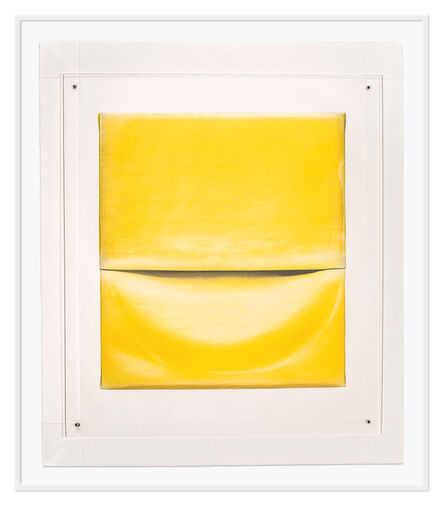 Angela de la Cruz, ‘Concrete canvas (Yellow)’, 2019