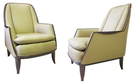 Jacques-Emile Ruhlmann, ‘Pair of "Confortable Redhead" boudoir armchairs’, 1931