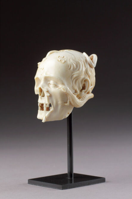 European Works of Art, ‘An Exceptional German Carved Ivory Vanitas ’, 1600-1650