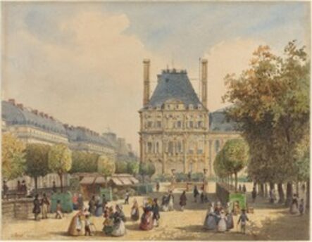François Etienne Villeret, ‘Rue de Rivoli and Pavillon Marsan’