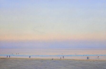 Willard Dixon, ‘Evening Beach / American realism ocean beach figurative landscape’, 2019