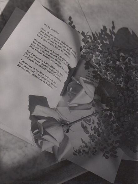 Elisabeth Hase, ‘Untitled (Rose with book)’, 1940