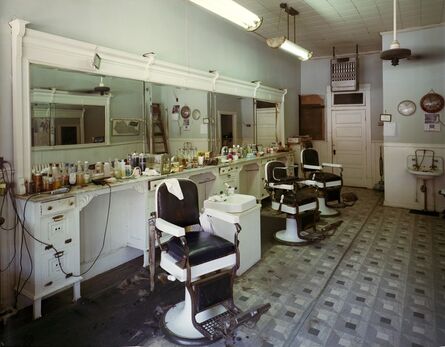 Jim Dow, ‘Trib's Barbershop, Route 176, Greenville, Kentucky’, 1980