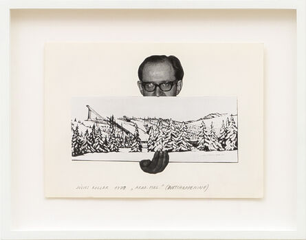Július Koller, ‘Untitled (Artist with Landscape)’, 1970