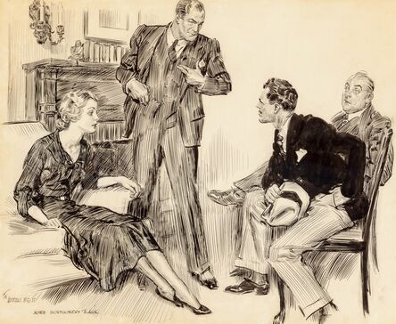 James Montgomery Flagg, ‘The Discussion’