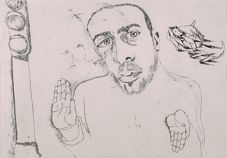 Francesco Clemente, ‘Self-Portrait #6 (Spotlight)’, 1981