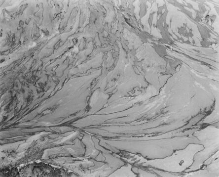 Frank Gohlke, ‘Aerial view: ash-covered snow, snow-covered ash. East flank of Mount St. Helens’, 1982