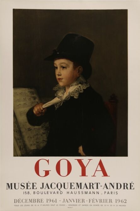 Francisco de Goya, ‘Goya, Musee Jacquemart Andre Rare Poster’, 1961