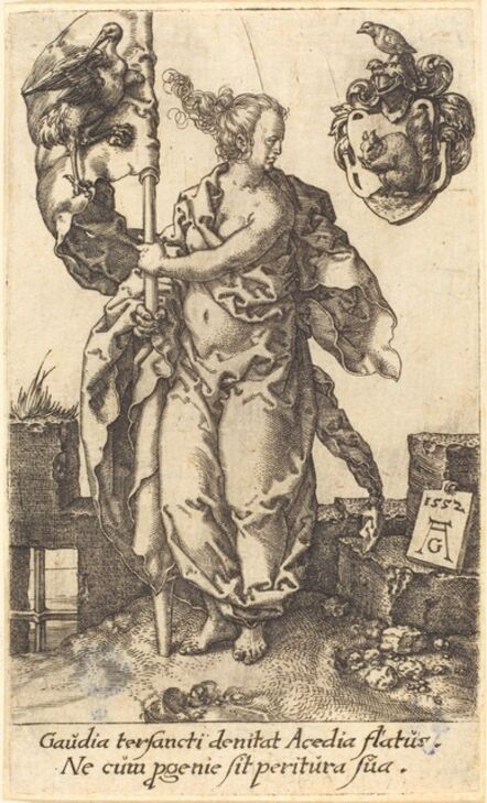 Heinrich Aldegrever, ‘Diligence’, 1552