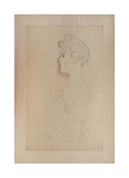 Gustav Klimt, ‘Sketched Portrait’, 1919