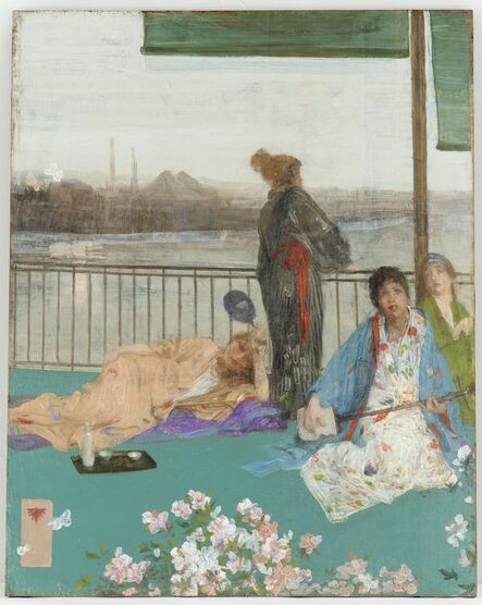 James Abbott McNeill Whistler, ‘Variations in Flesh Colour and Green—The Balcony’, 1864-1879
