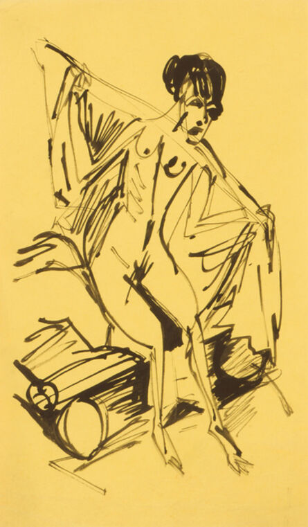 Ernst Ludwig Kirchner, ‘Badende Gerda’, 1915