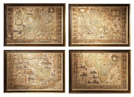 Willem Blaeu, ‘[Set of the maps of the four continents].’, ca. 1646