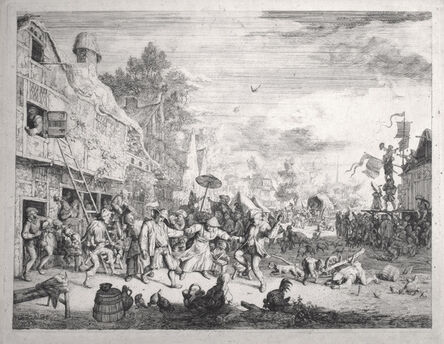 Cornelis Dusart, ‘The Large Village Fair’, 1685