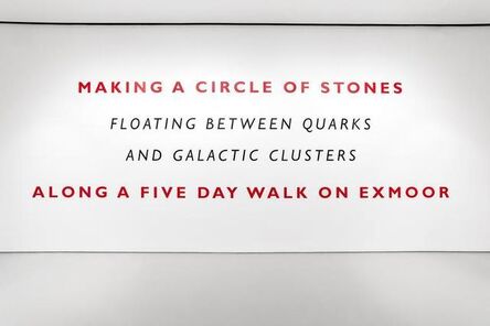 Richard Long, ‘Making a Circle of Stones’, 2019