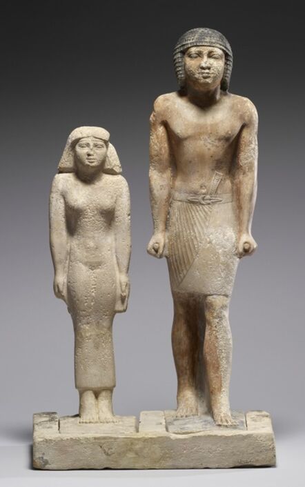 ‘Statue Group of Nen-kheft-ka and His Wife, Nefer-shemes’, ca. 2350 B.C.