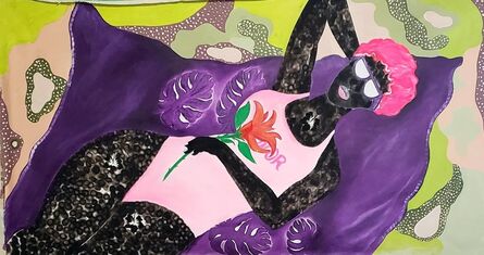Frederick Okai Tetteh, ‘The Purple Towel’, 2021