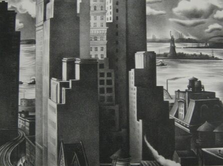 Victoria Hutson Huntley, ‘Lower New York’, 1934