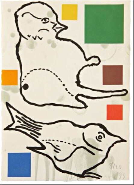 Donald Baechler, ‘Birds ’, 1995