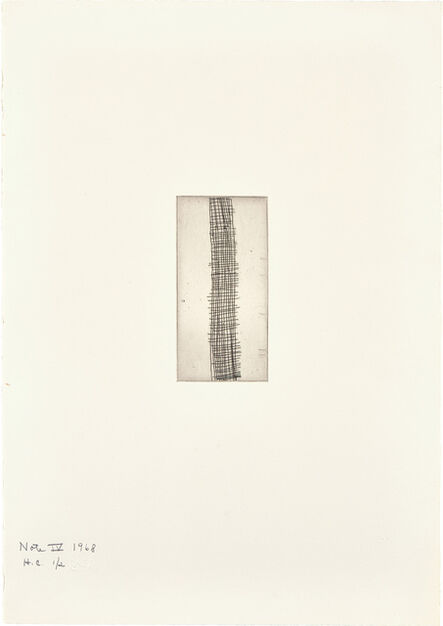 Barnett Newman, ‘Note IV, from Notes (S. 25)’, 1968