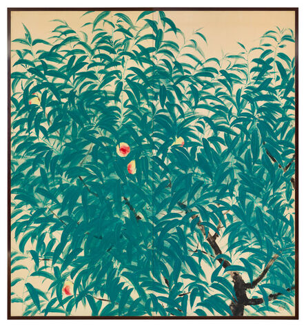 Sakaguchi Seijiro, ‘Folding Screen, Peaches, (T-4410)’, 1936