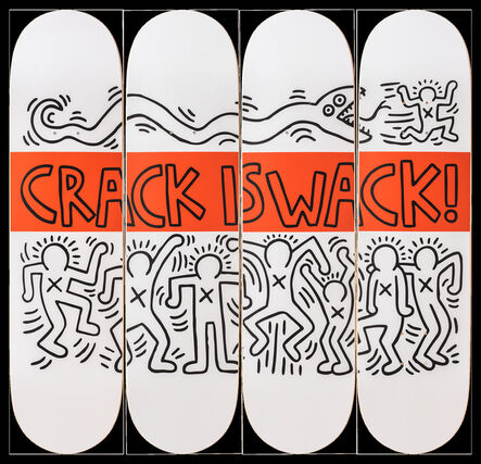 Keith Haring, ‘Crack is Wack (Set of 4 skateboards)’, 2018