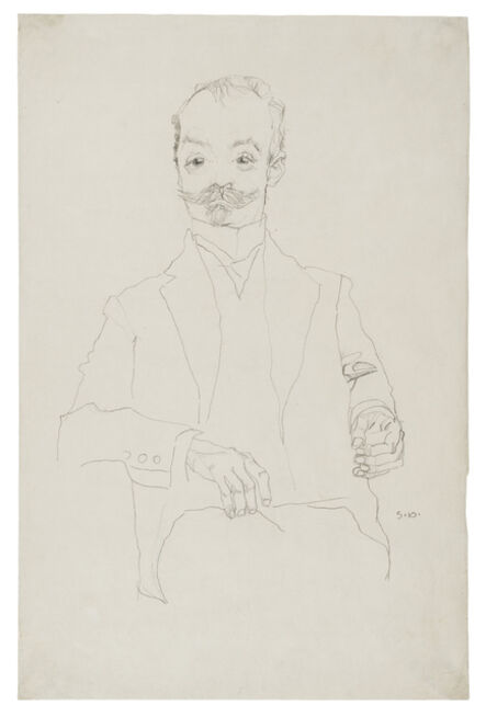 Egon Schiele, ‘The Printer Sigmund Rosenbaum’, 1910