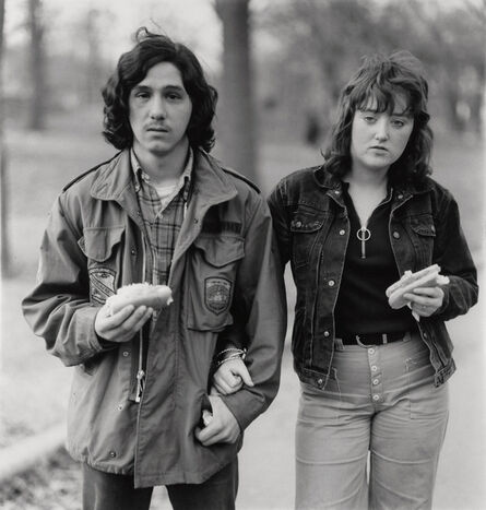 Diane Arbus, ‘A young man and his girlfriend with hot dogs in the park, NYC’, 1971