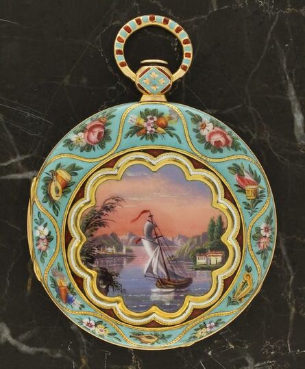Le Roy, ‘Enamel Cylinder Pocket Watch made for the Turkish Market’, ca. 1840