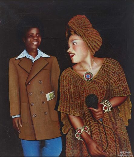 Chéri Samba, ‘Le Couple d'artistes’, ca. 1983