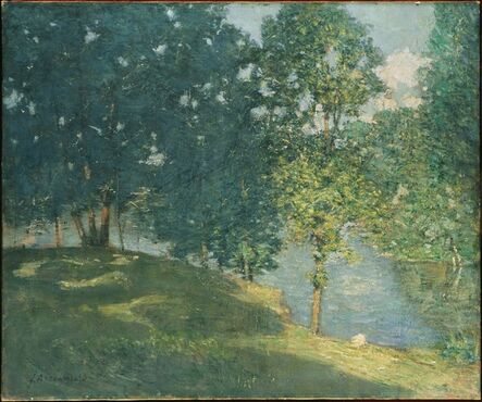 Julian Alden Weir, ‘Afternoon by the Pond’, 1908-1909
