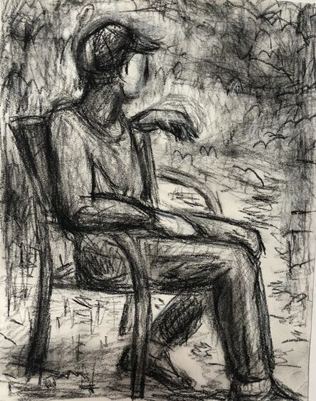 Anne Delaney, ‘Man Outside Sitting’, 2021