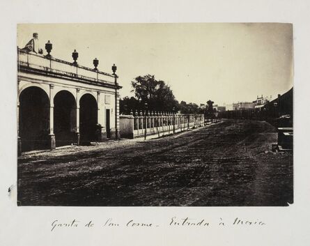 Claude Joseph Désiré Charnay, ‘Garita de San Cosme - entrada … Mexico’, 1858
