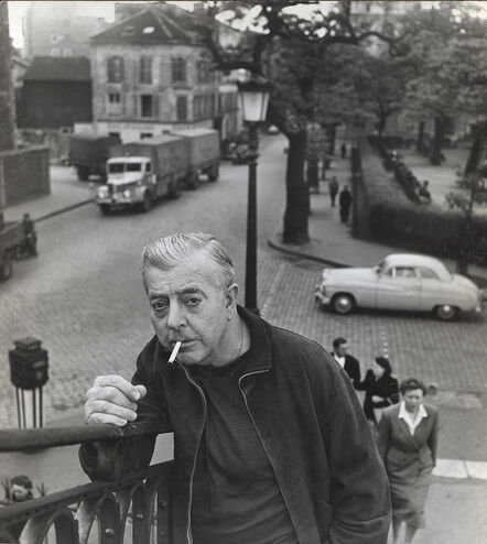 Robert Doisneau, ‘Jacques Prévert, Rue de Crimée, Paris’, 1955/1960s