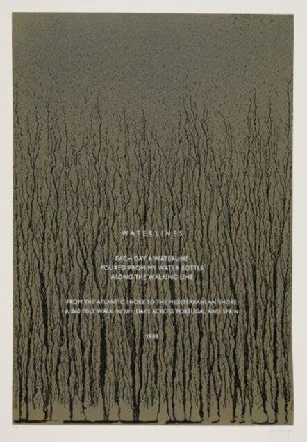 Richard Long, ‘Waterlines’, 1989