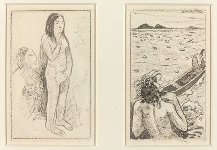 Paul Gauguin, ‘Parau No Te Varau Ino (left); Tahitian Legend (right)’, ca. 1890/1895