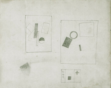 Kasimir Severinovich Malevich, ‘Three Suprematist Compositions (motifs of 1915,1917,1920)’, ca. 1924