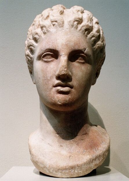 Unknown Greek, ‘Marble head of a goddess’, 4th century B.C.