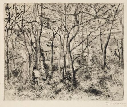 Camille Pissarro, ‘Paysage sous bois, a l’Hermitage (Pontoise)’, 1879