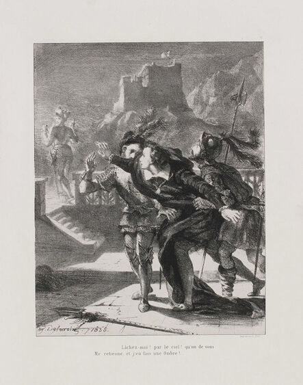 Eugène Delacroix, ‘Hamlet: seize sujets dessinés et lithographiés par Eugène Delacroix’, 1864