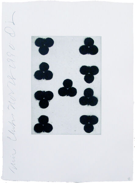 Donald Sultan, ‘Playing Cards (Nine of Clubs)’, 1990