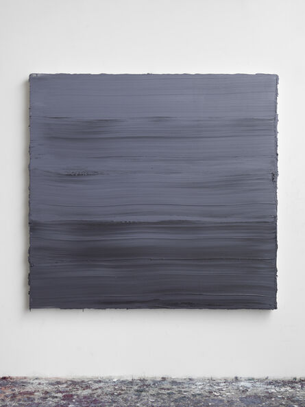 Jason Martin, ‘Untitled (Graphite Grey/ Titanium White/ Prussian Blue) II’, 2018