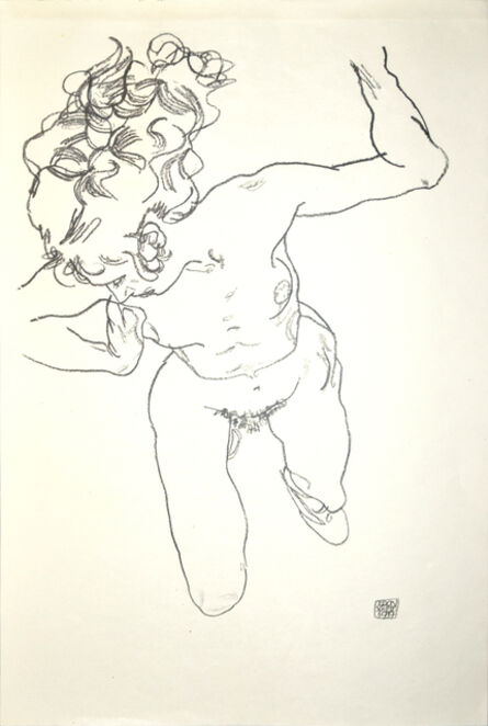 Egon Schiele, ‘Lying Nude of Woman’, 1920